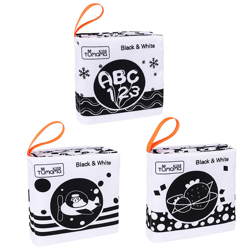 B&W cloth books 3PCS