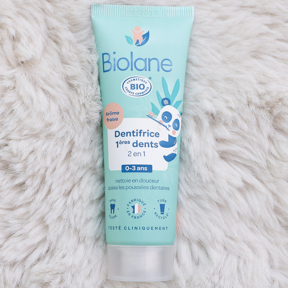 Biolane Toothpaste 1st Teeth 2 In 1 Certified Organic - 50 ml