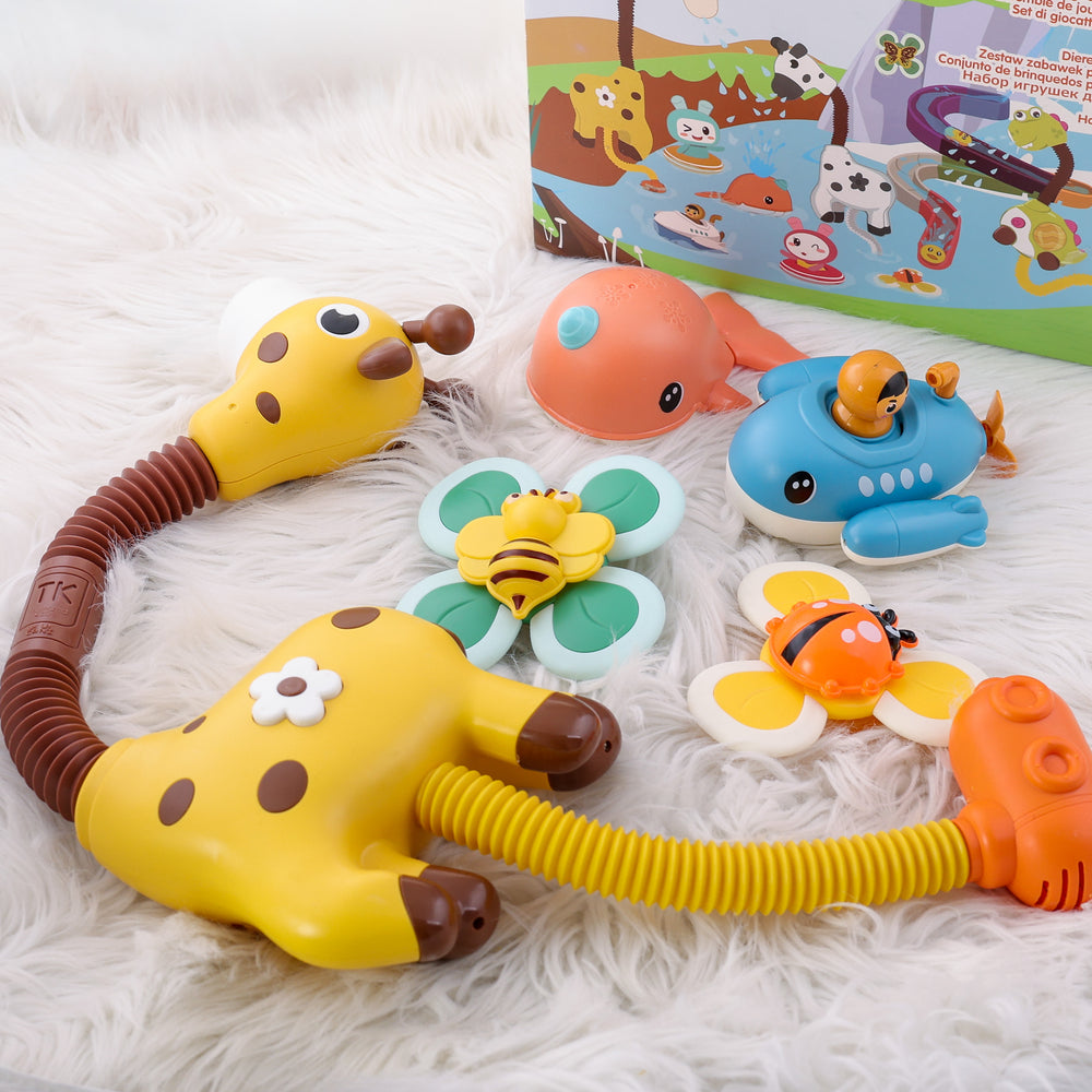 Bath Family Set & Giraffe ‐ Yellow
