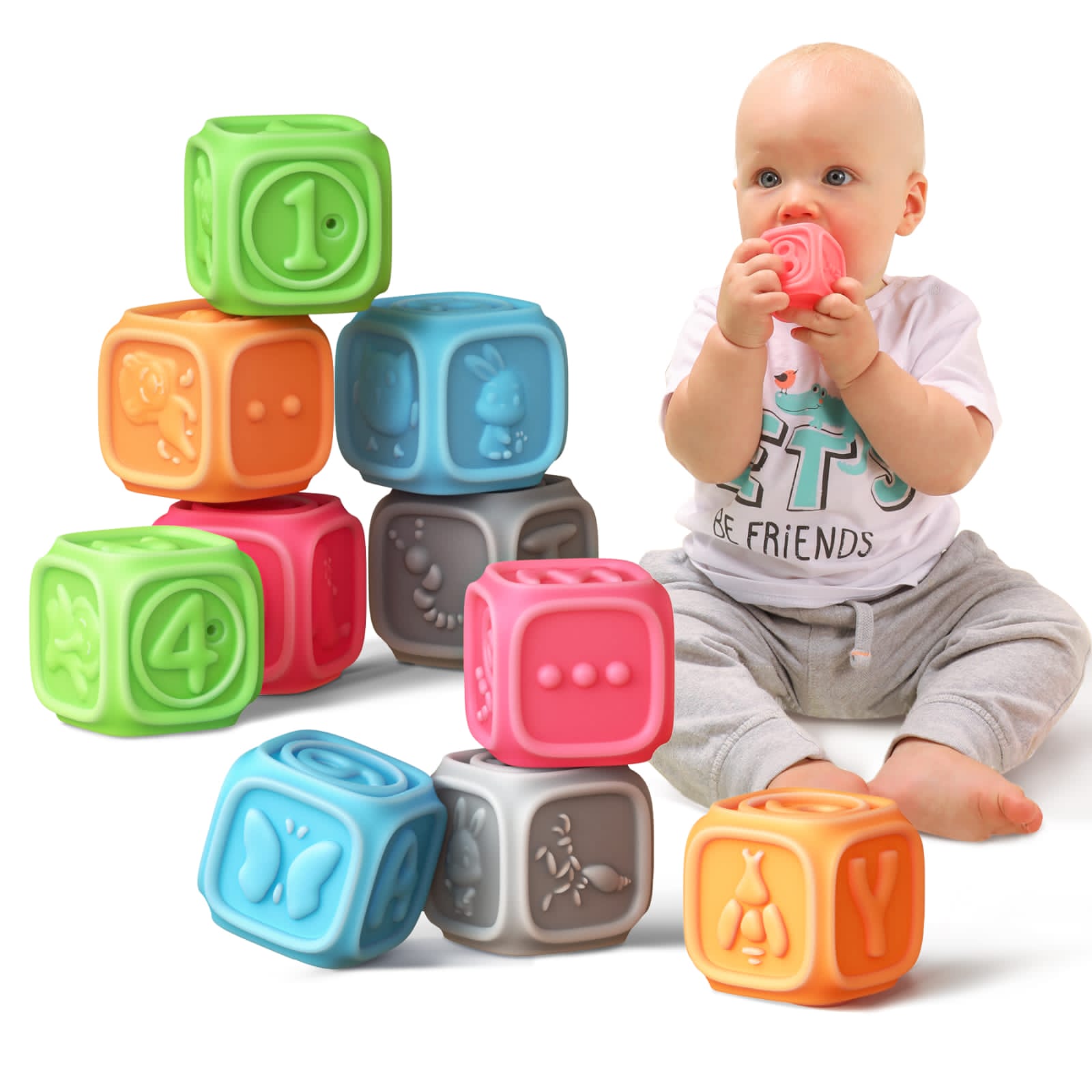 Soft Blocks Toy Set 10pcs