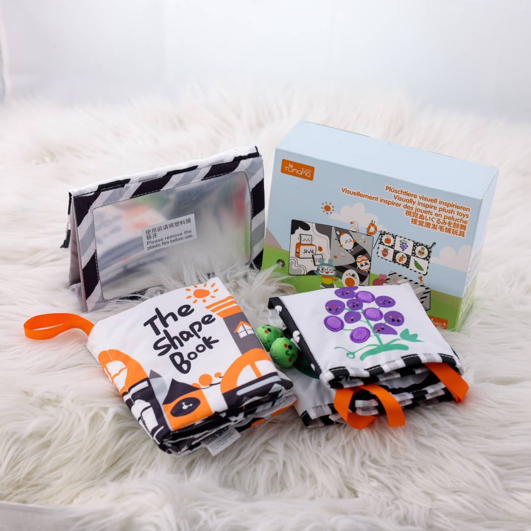 Cloth book PRO black white 3pcs