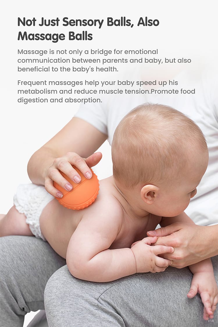 Sensory hand grasp ball set 6pcs